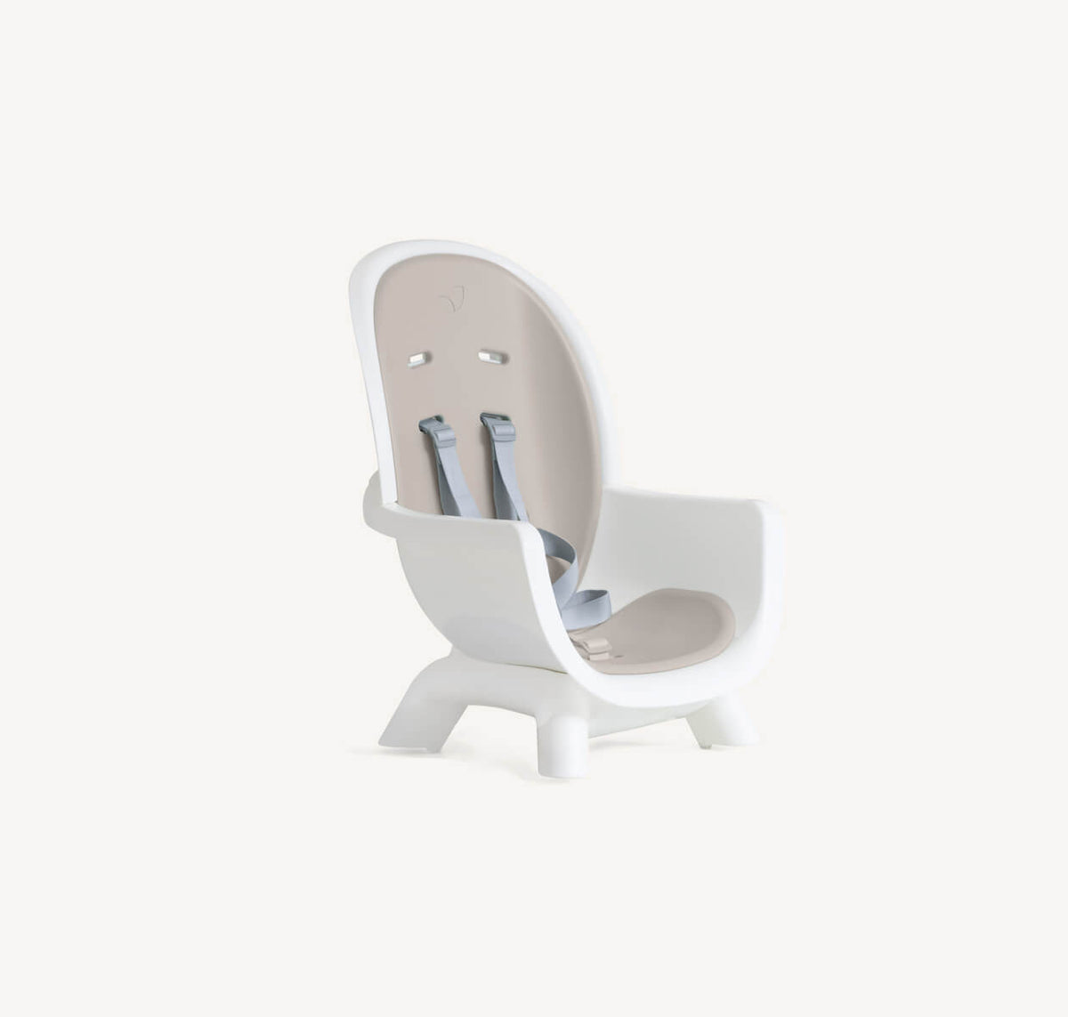 Joie Chestnut Mocha High Chair with multi-mode booster seat and tray for feeding and seating children.