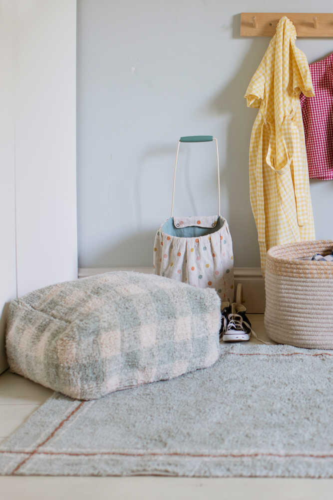 Lorena Canals Pouf Vichy - Blue Sage
