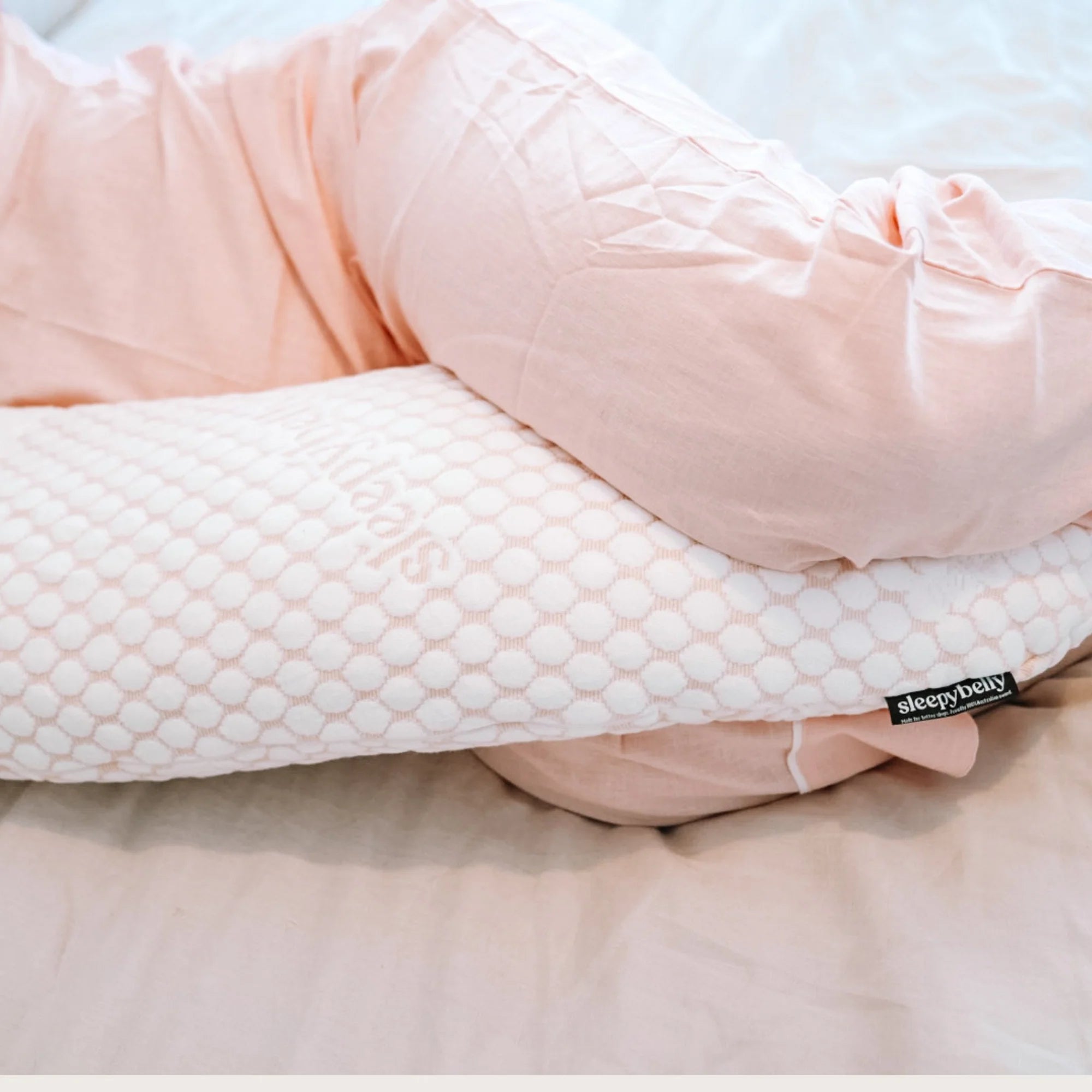 Sleepybelly Pregnancy Pillow - Nude (Baby Pink)