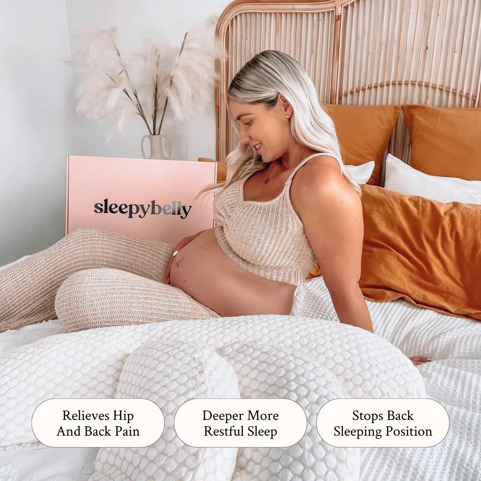 Sleepybelly Pregnancy Pillow - Nude (Baby Pink)