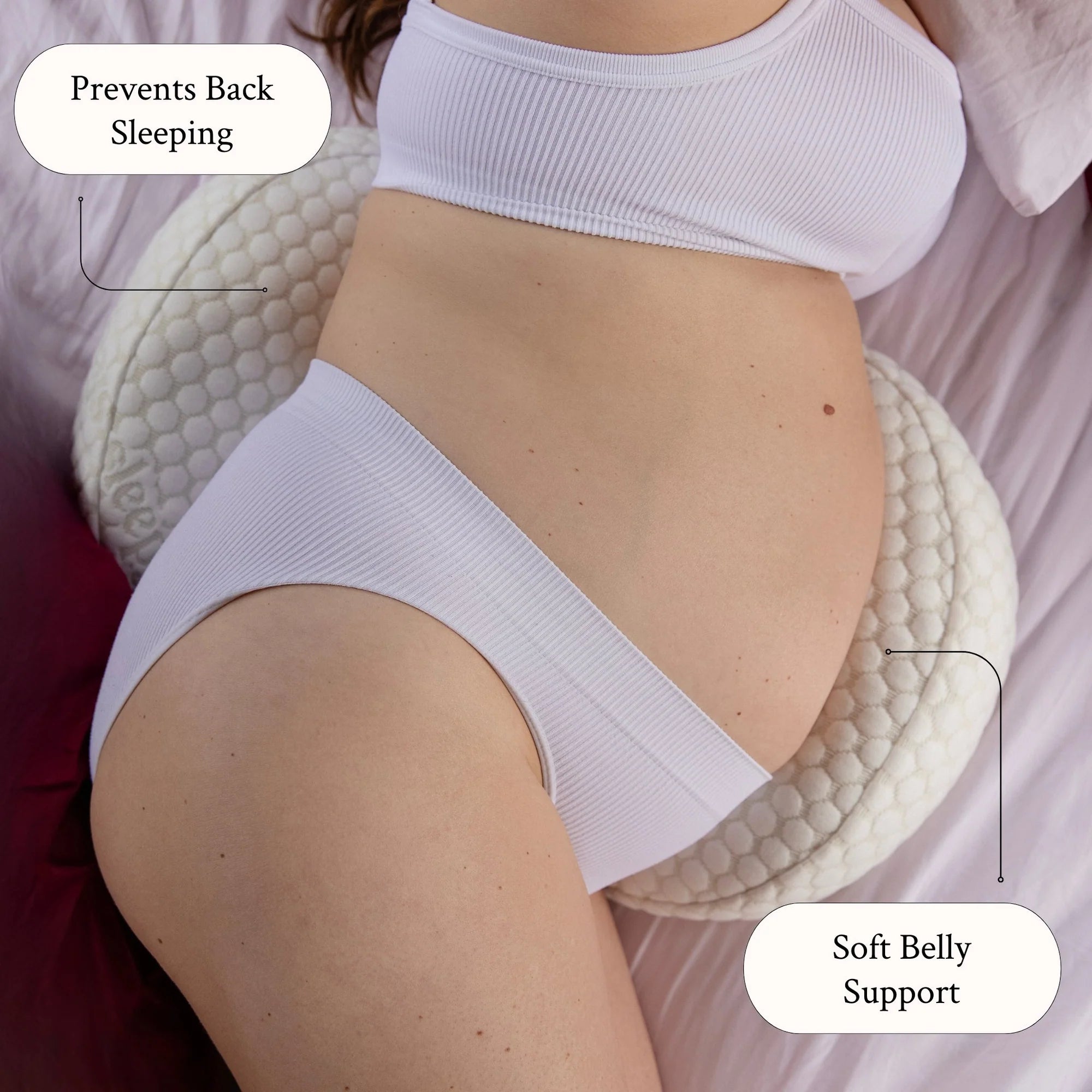 Sleepybelly Pregnancy Pillow - Nude (Baby Pink)