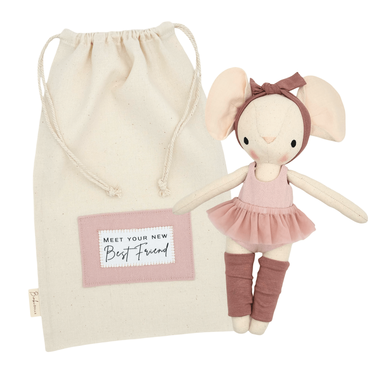 Binki Dolls - Packaged in a Matching Drawstring Bag - Bubbadue