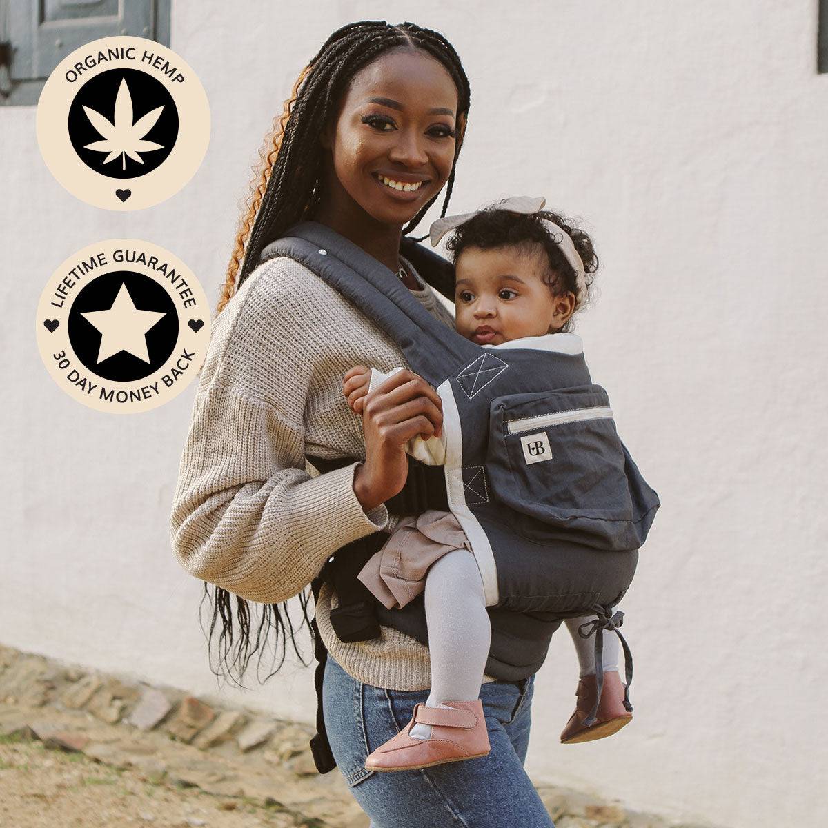 Organic Hemp Baby Carrier 0-14 Months / 12kg - Bubbadue