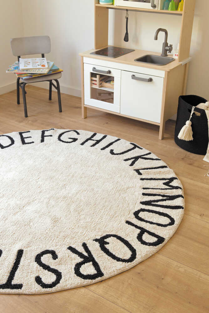 Lorena Canals Washable Rug ABC - Natural/Black