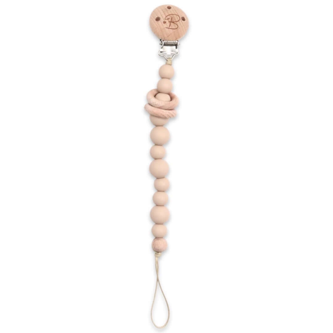 Bubbadue Dummy Chains - Various Colours The Bubbadue dummy chain is an effective way to prevent the loss of your baby's dummies. The silicone teething beads are known to soothe sore gums when a baby bites on them and to help develop the grasping reflex. It has a stainless steel safety clip to attach to your baby's clothing and comes in 18 different vibrant colours. Bubbadue Dummy Chains - Various Colours The Bubbadue dummy chain is an effective way to prevent the loss of your baby's dummies. The silicone te