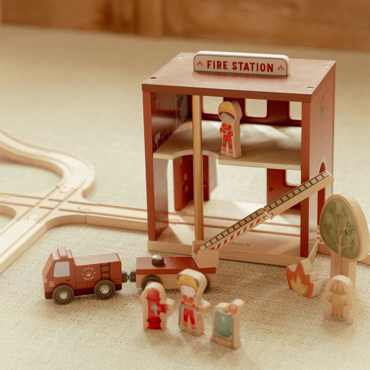 Little Dutch Wooden Fire Station