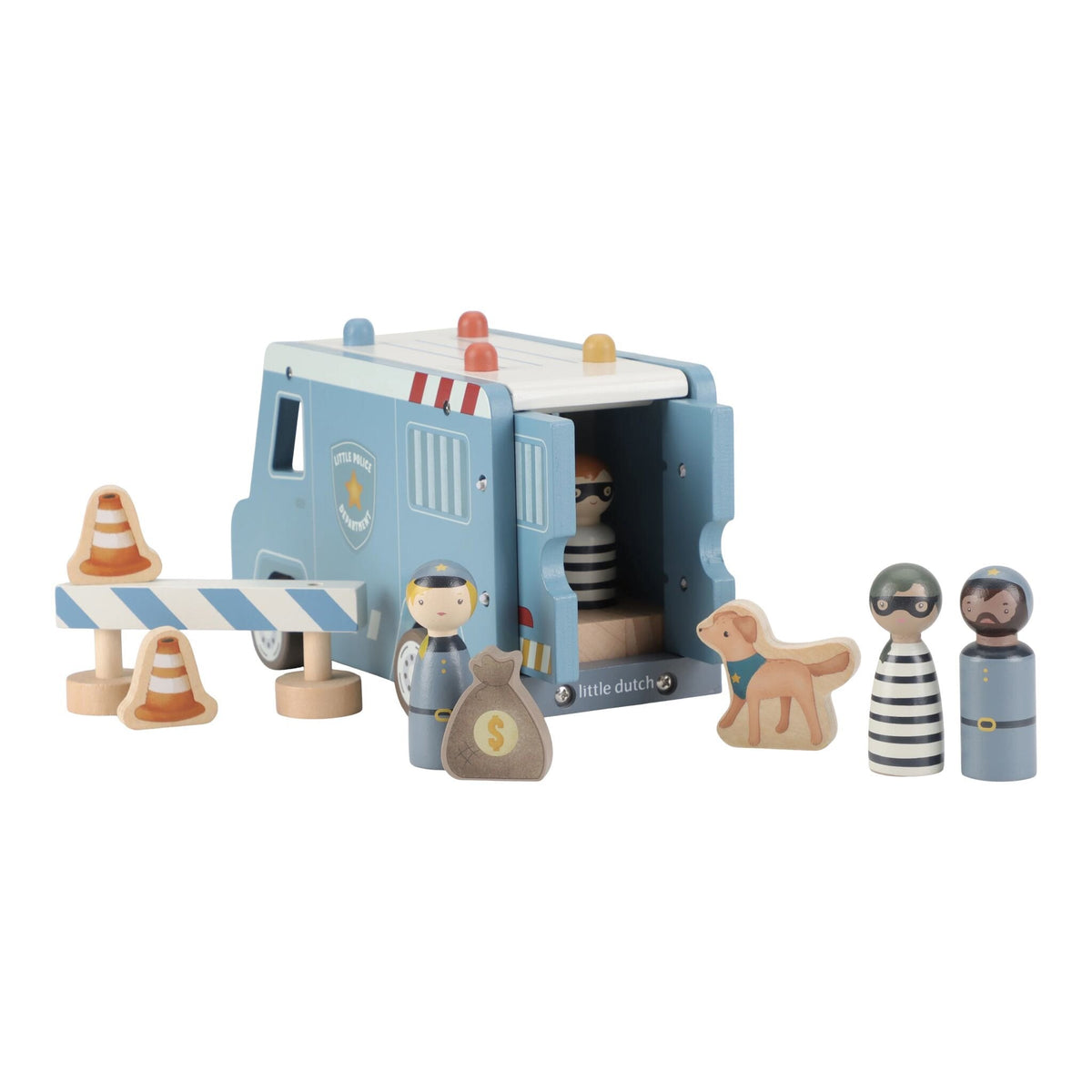 Little Dutch Wooden Police Bus
