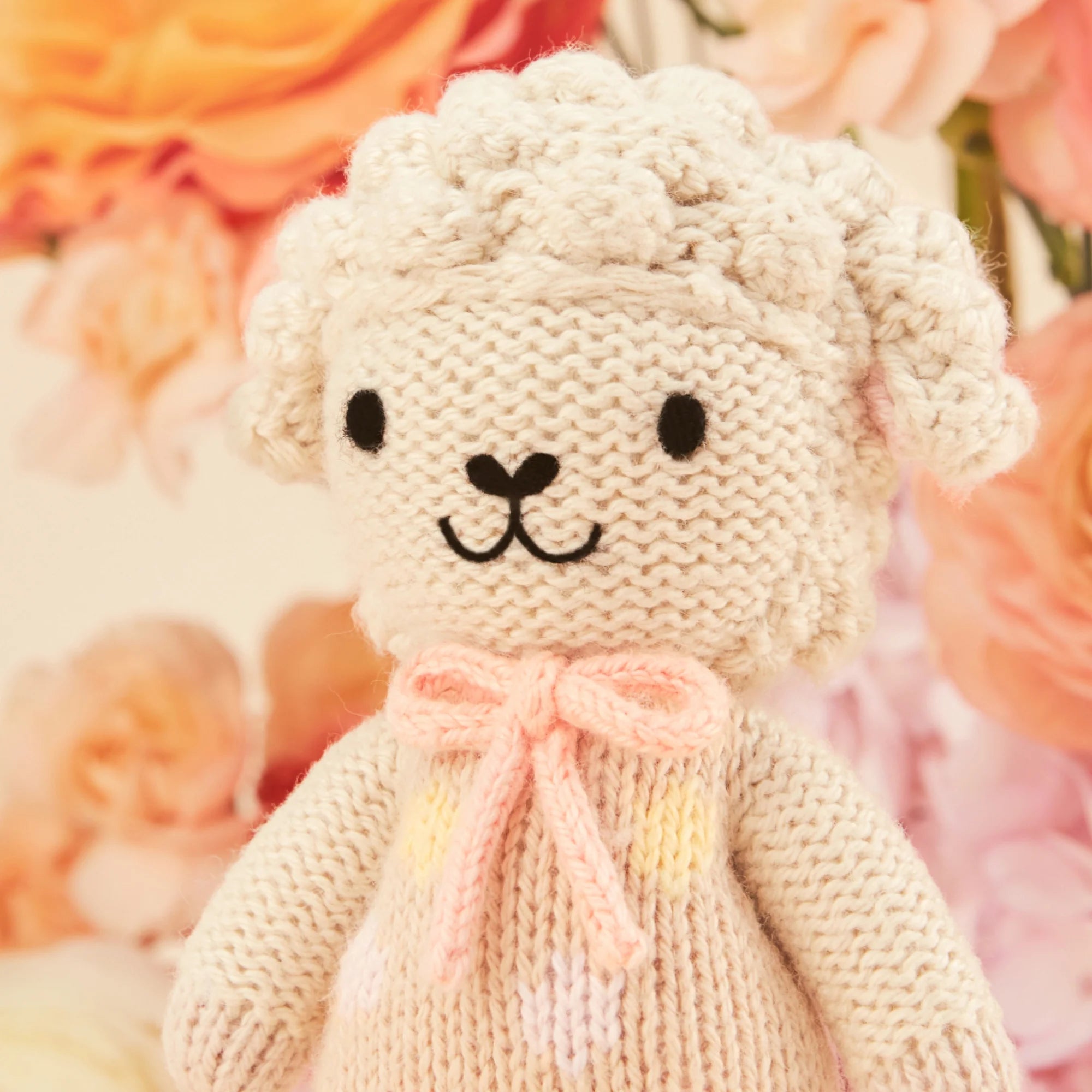 Tiny Lucy the Lamb (Pastel) - Cuddle + Kind - Bubbadue