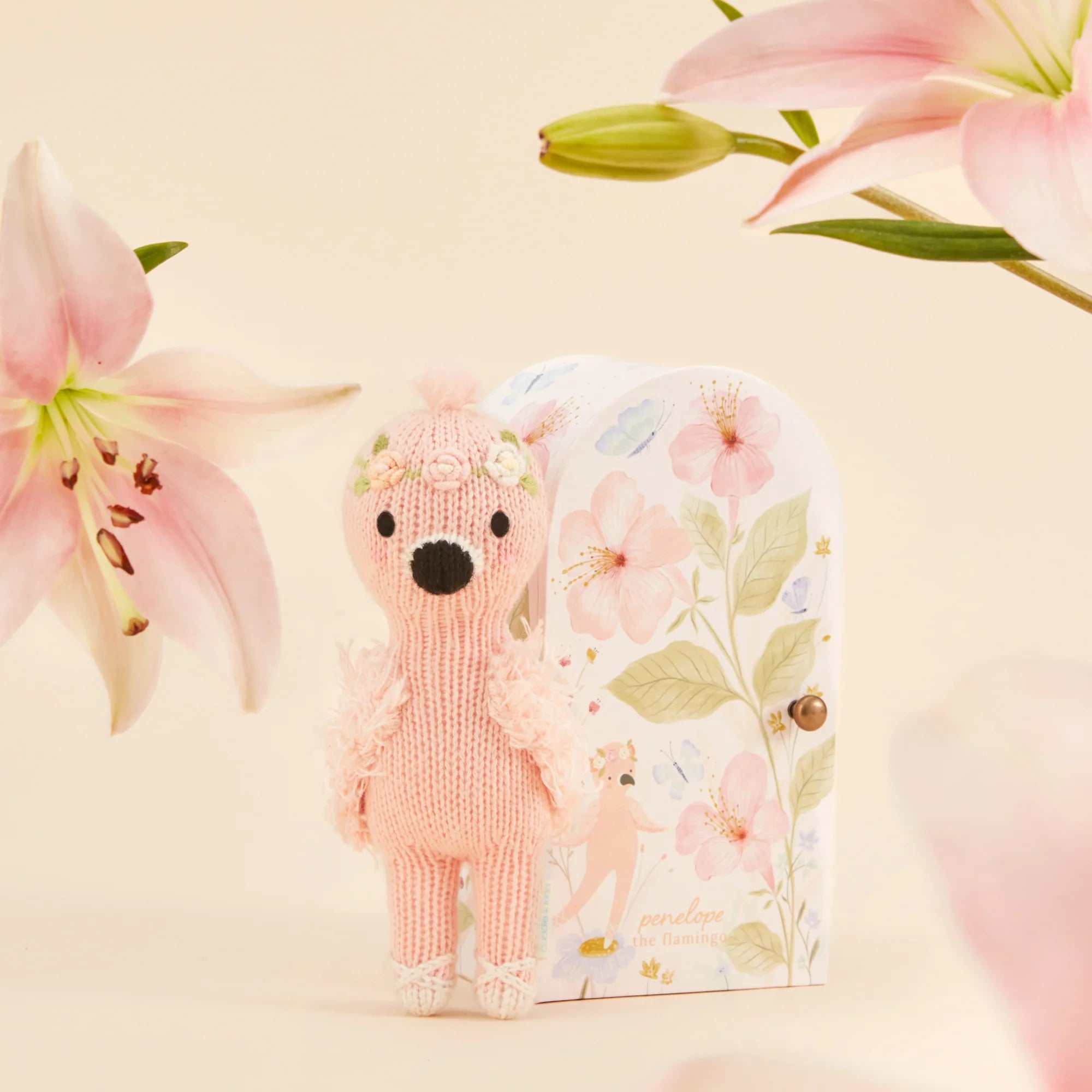 Tiny Penelope the Flamingo - Cuddle + Kind - Bubbadue