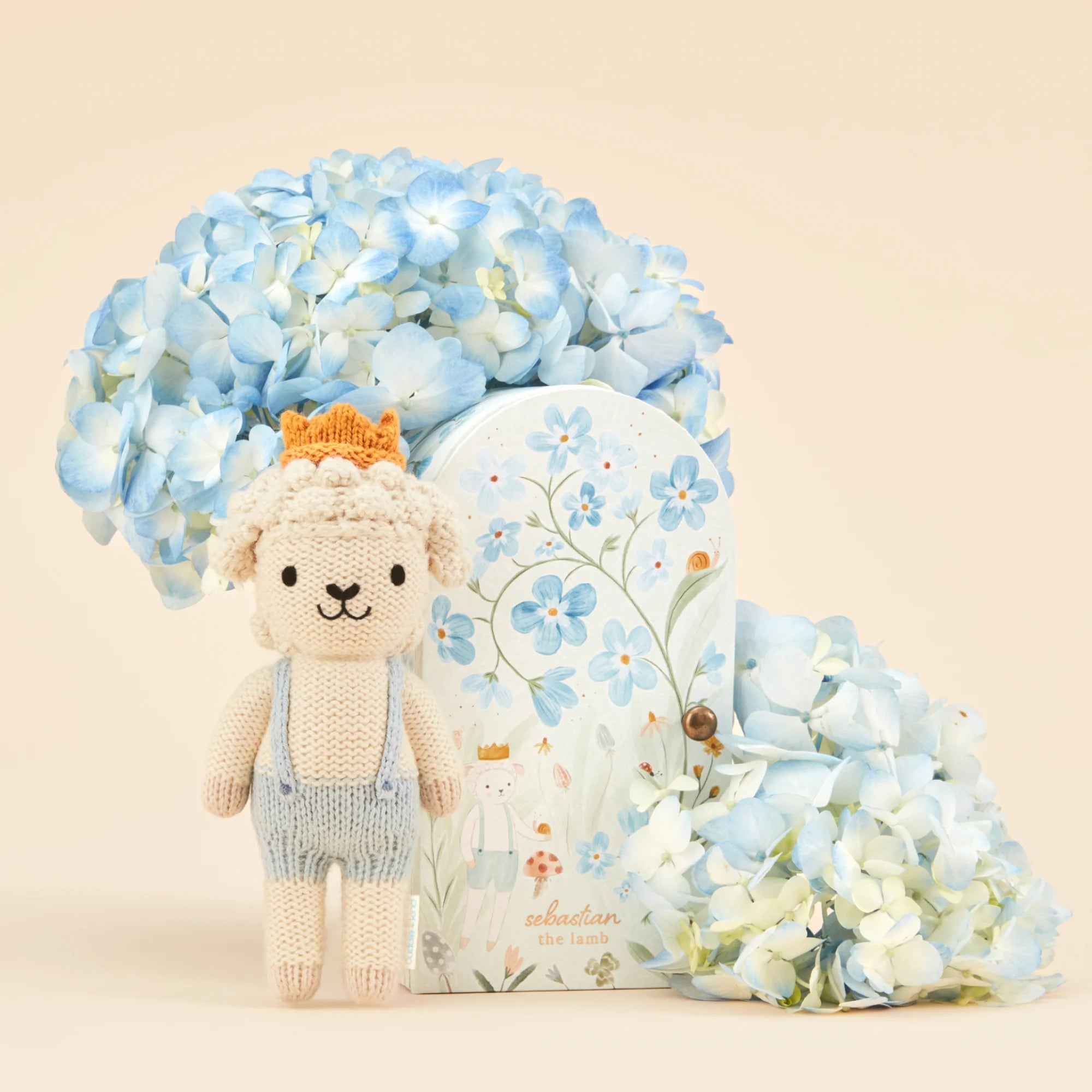 Tiny Sebastian the Lamb - Cuddle + Kind - Bubbadue