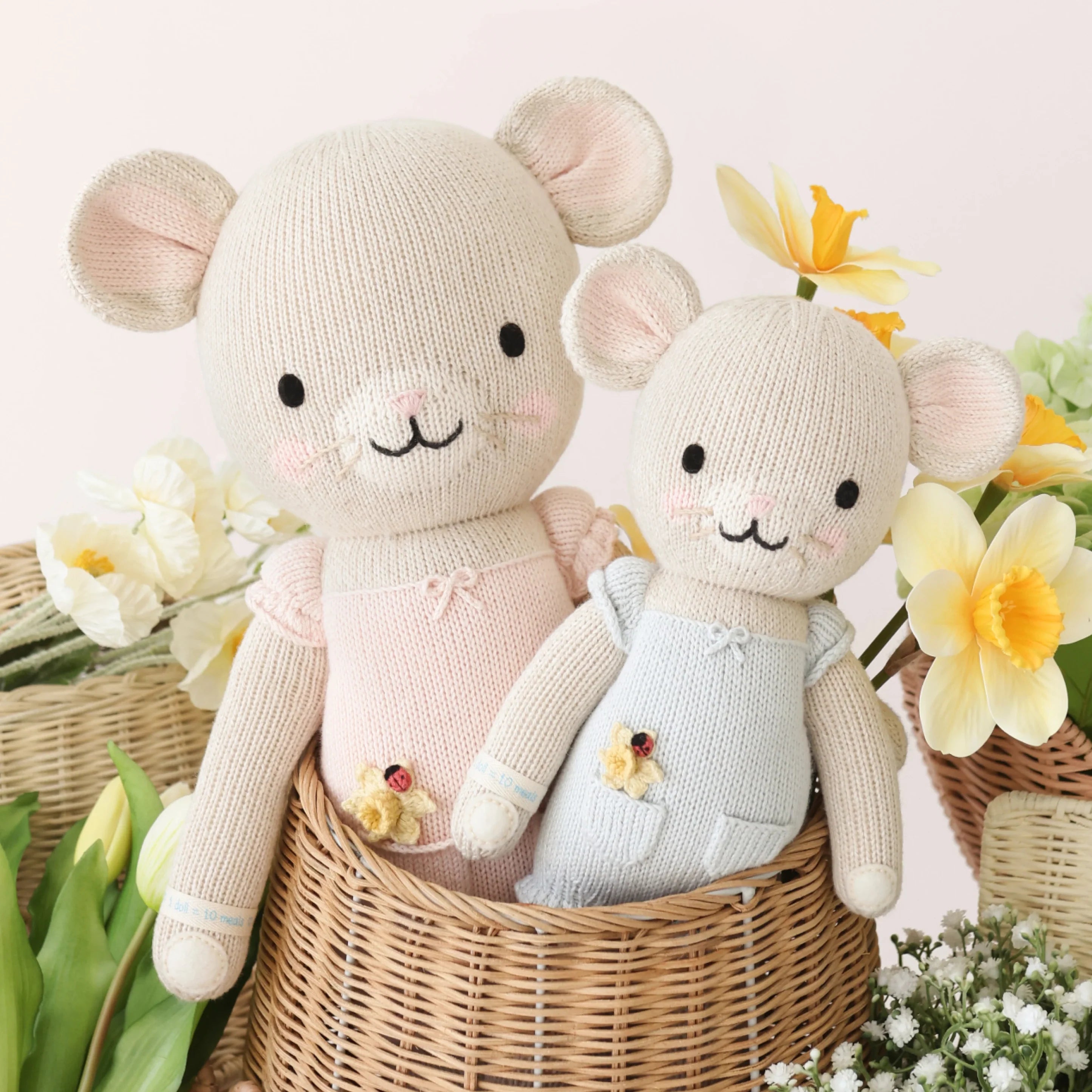 Beatrice the Mouse (Blush) - Cuddle + Kind - Bubbadue