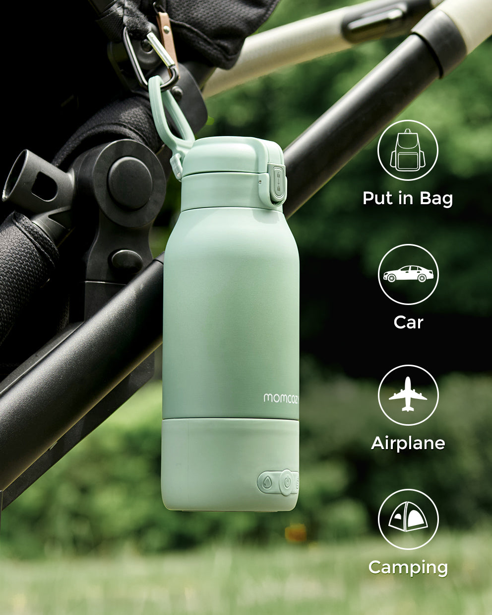 Momcozy portable warmer travel use