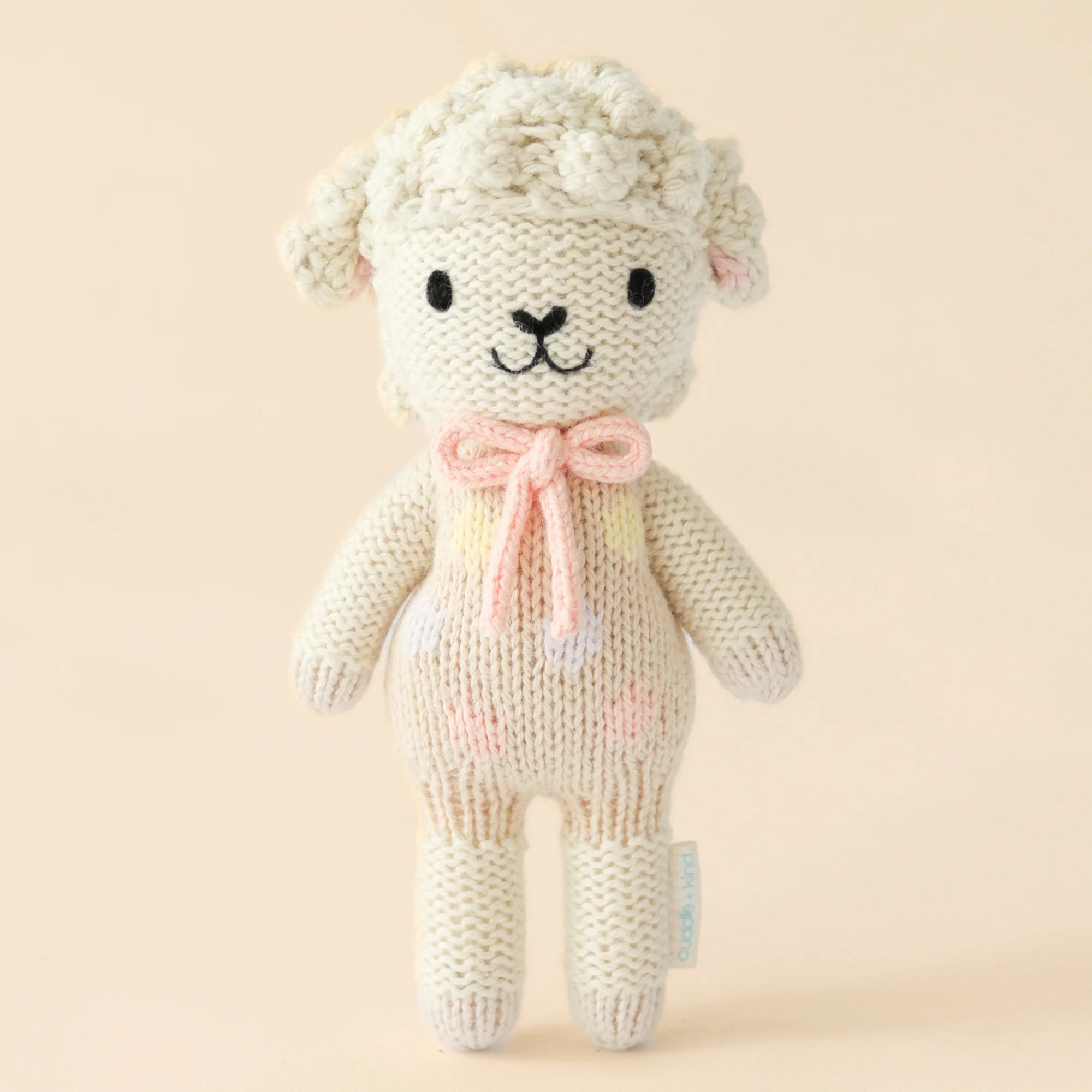 Tiny Lucy the Lamb (Pastel) - Cuddle + Kind - Bubbadue