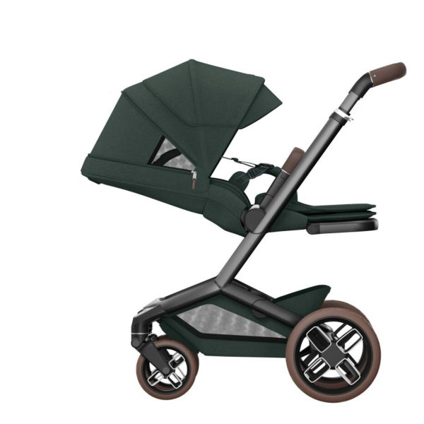 Fame Travel System: Fame Stroller + Pebble 360 Pro Car Seat + Fame Carrycot - Twillic Green - Bubbadue