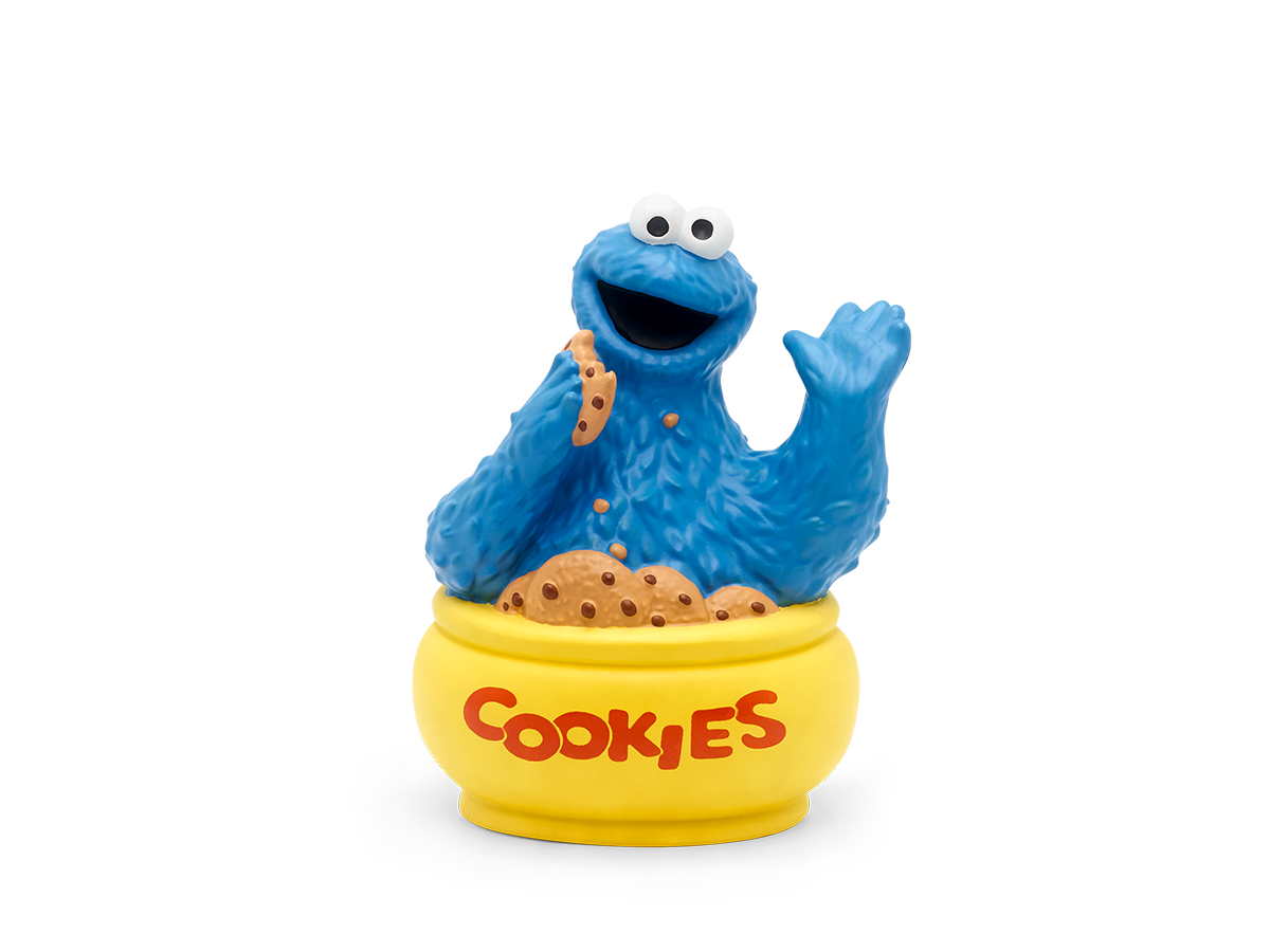 Cookie Monster Tonie on a Toniebox