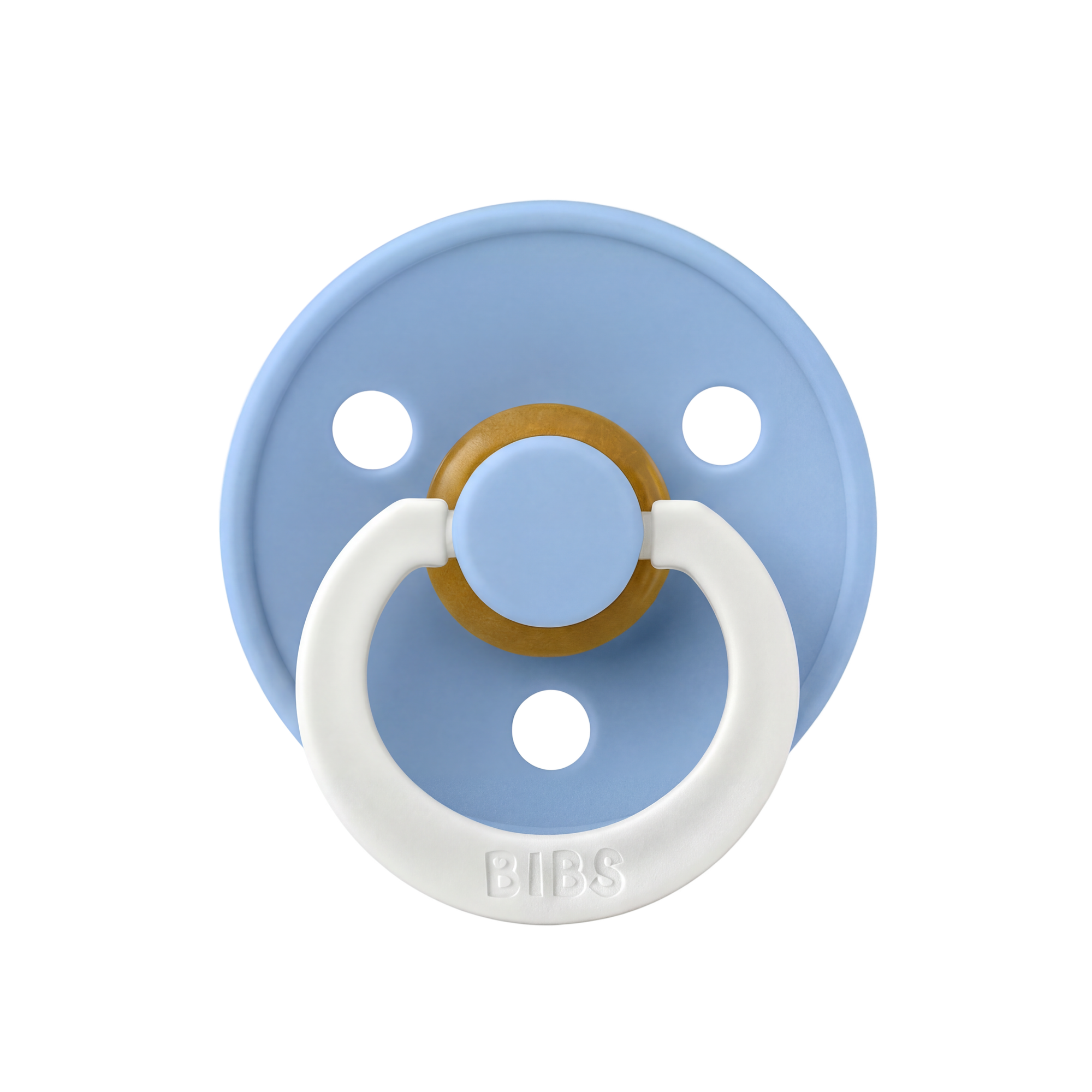 BIBS Colour Night Glow Pacifiers / Dummies - Sky Blue