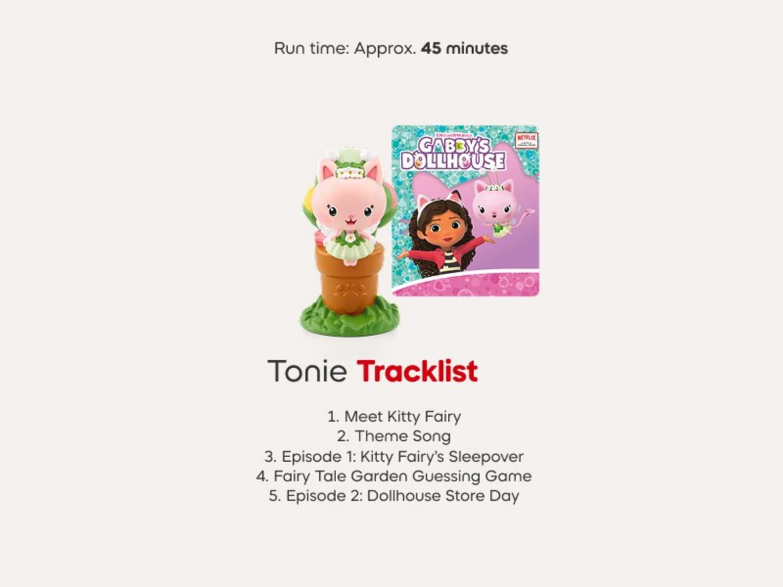 Kitty Fairy Tonie tracklist