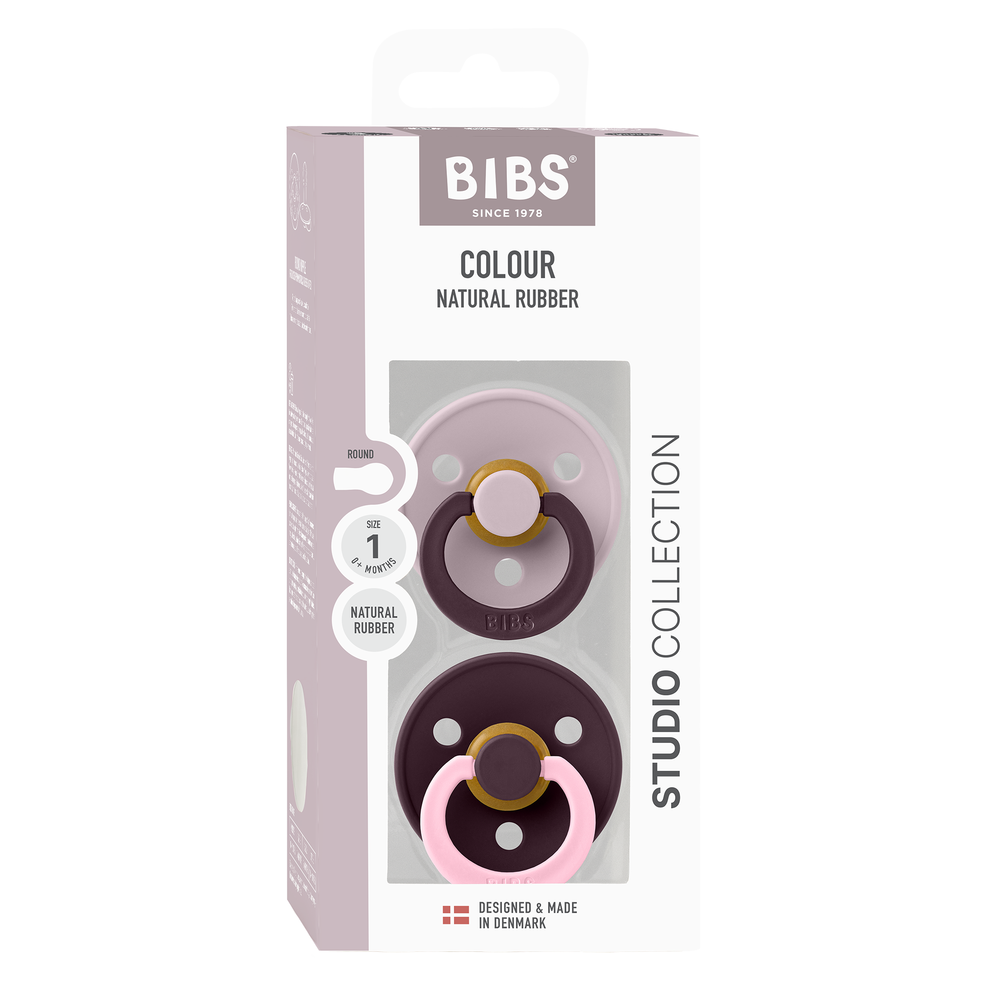 BIBS Studio Fusion 2 Pack - Dusky Lilac Plum Mix - Bubbadue