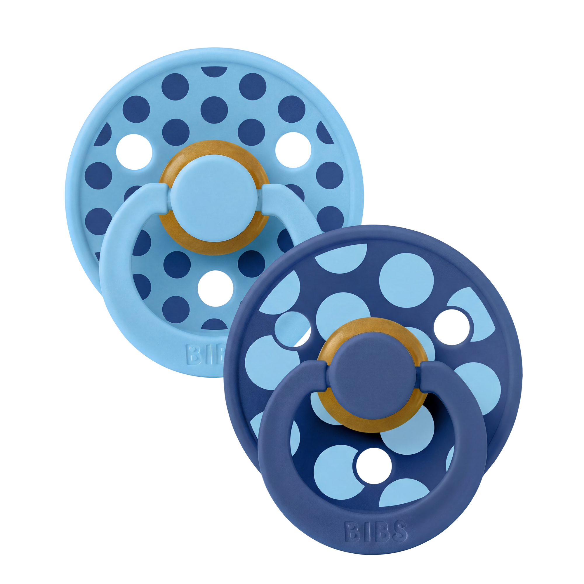 BIBS Studio Colour 2 Pack Polka Breeze Cornflower