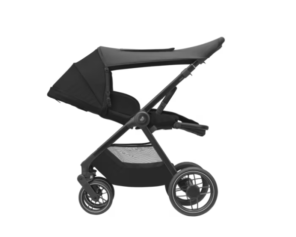 Oxford + Travel System: Oxford Stroller + Sense Carrycot + Pebble 360 Pro Car Seat + FamilyFix 360 Pro Slide Base - Black - Bubbadue