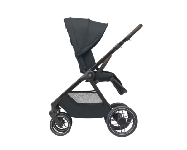Oxford + Travel System: Oxford Stroller + Sense Carrycot + Pebble 360 Pro Car Seat + FamilyFix 360 Pro Slide Base - Twillic Graphite - Bubbadue