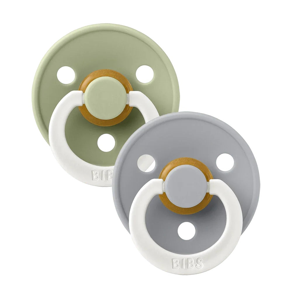 BIBS Colour Night Glow 2 Pack - Sage/Cloud