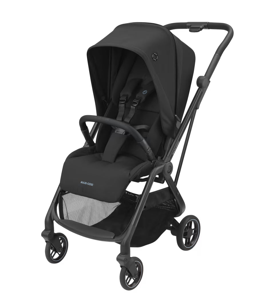 Leona² Travel System: Leona² Stroller + Pebble 360 Pro Car Seat + FamilyFix 360 Pro Slide Base - Black - Bubbadue