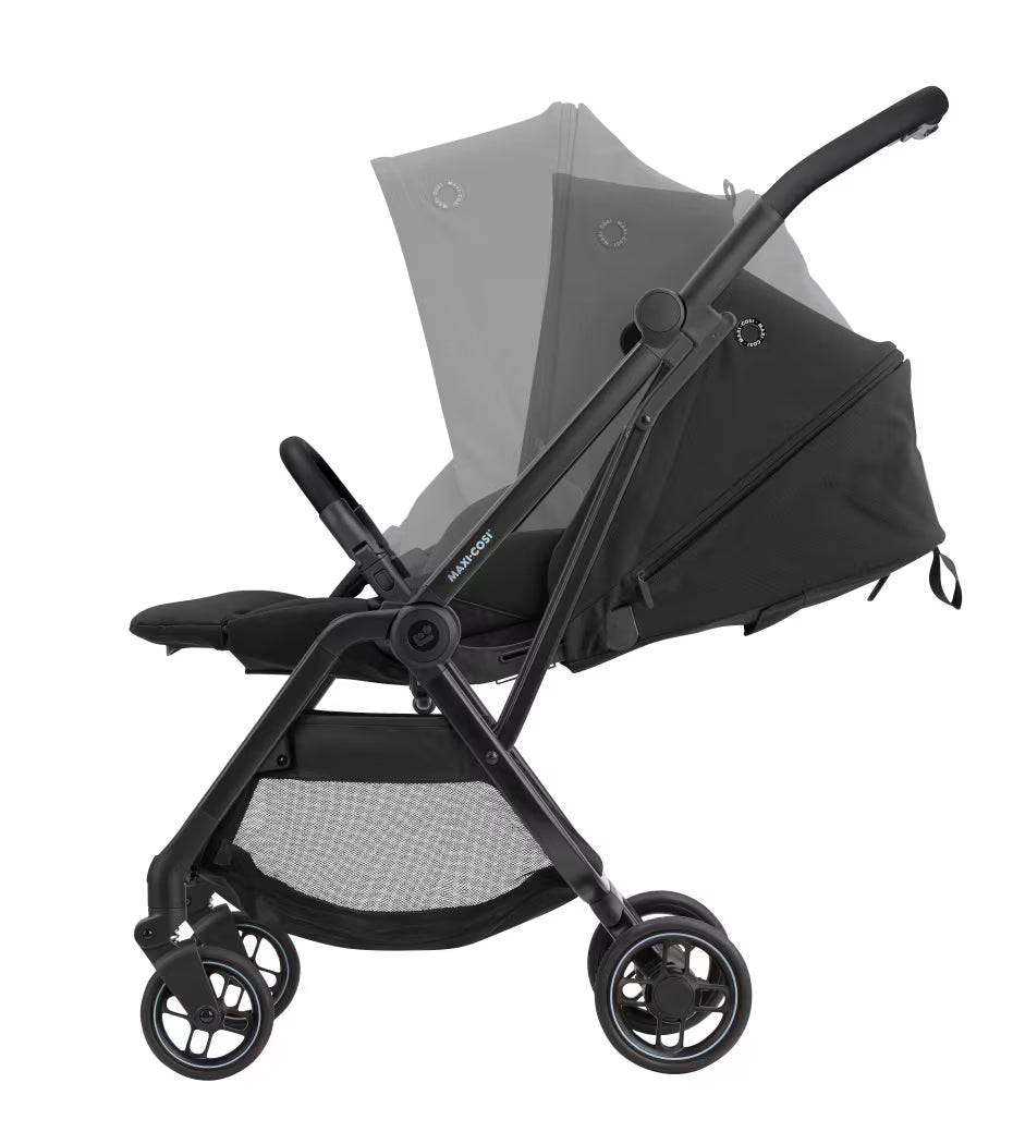 Leona² Travel System: Leona² Stroller + Pebble 360 Pro Car Seat + FamilyFix 360 Pro Slide Base - Black - Bubbadue