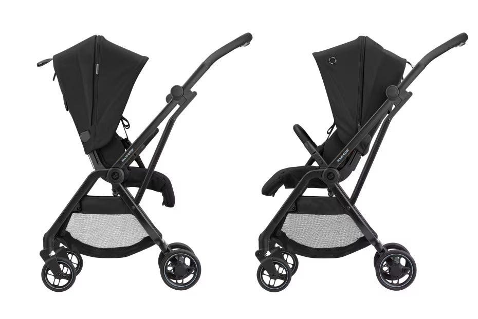 Leona² Travel System: Leona² Stroller + Pebble 360 Pro Car Seat + FamilyFix 360 Pro Slide Base - Black - Bubbadue