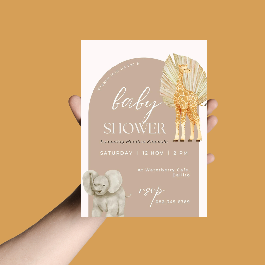Digital Baby Shower Invites - Bubbadue