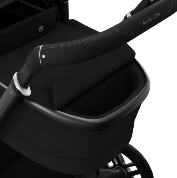 Fame Travel System: Fame Stroller + Pebble 360 Pro Car Seat + Fame Carrycot - Black - Bubbadue