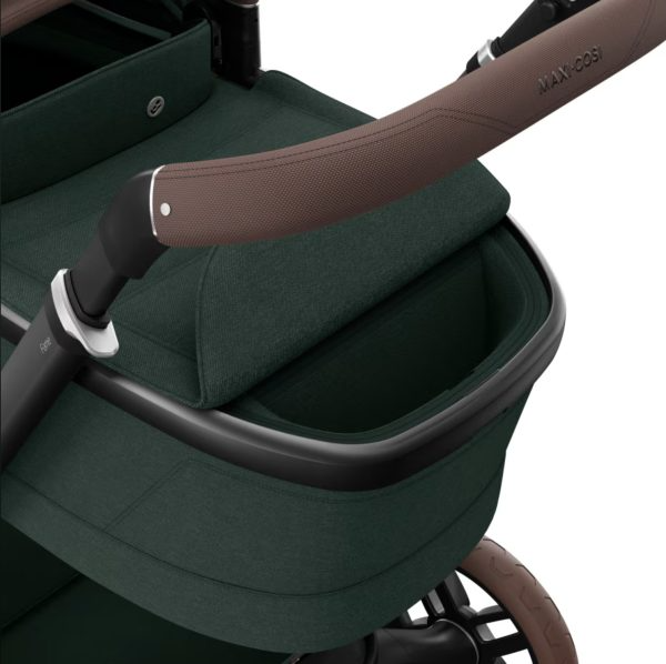 Fame Travel System: Fame Stroller + Pebble 360 Pro Car Seat + Fame Carrycot - Twillic Green - Bubbadue