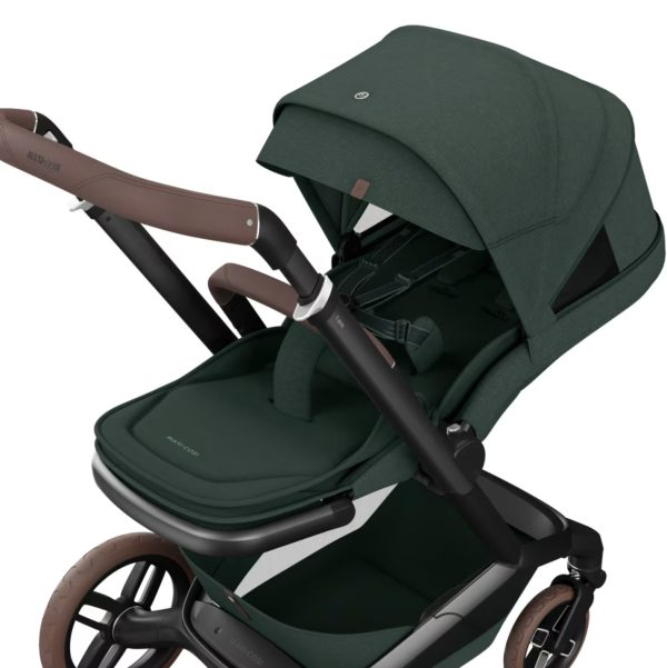 Fame Travel System: Fame Stroller + Pebble 360 Pro Car Seat + Fame Carrycot - Twillic Green - Bubbadue