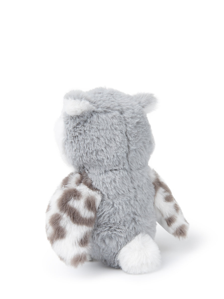 WWF ECO Fluffy Owl Plush (15cm) - Grey