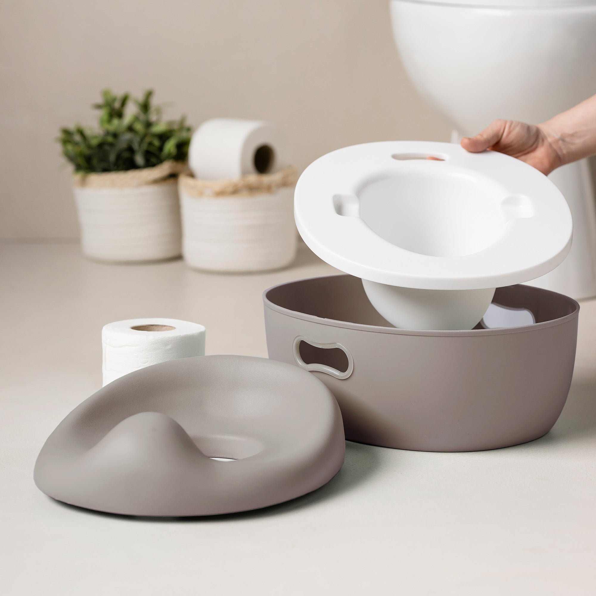 Nattou 3-in-1 Potty - Taupe