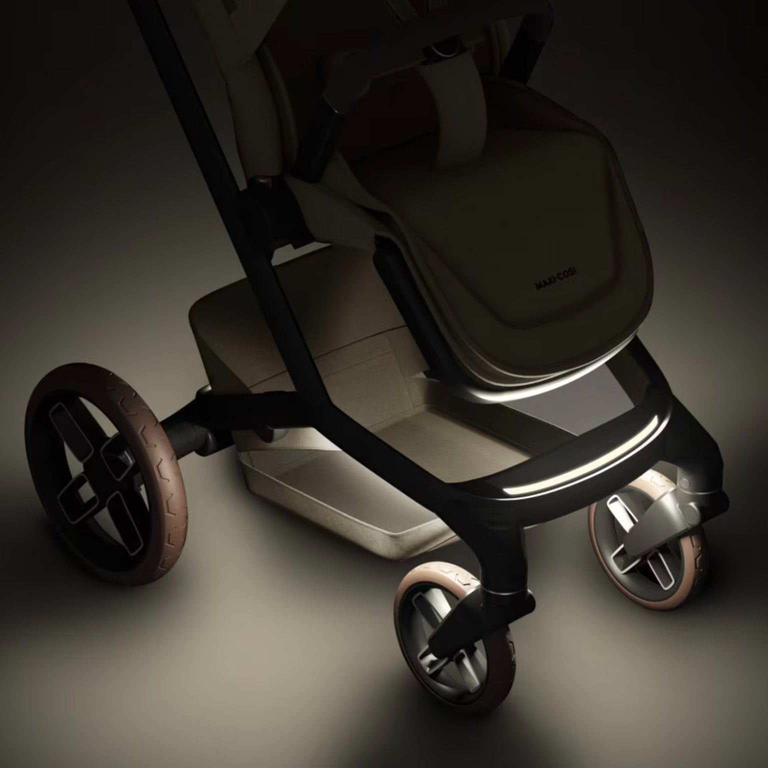 Fame Travel System: Fame Stroller + Pebble 360 Pro Car Seat + Fame Carrycot - Twillic Truffle