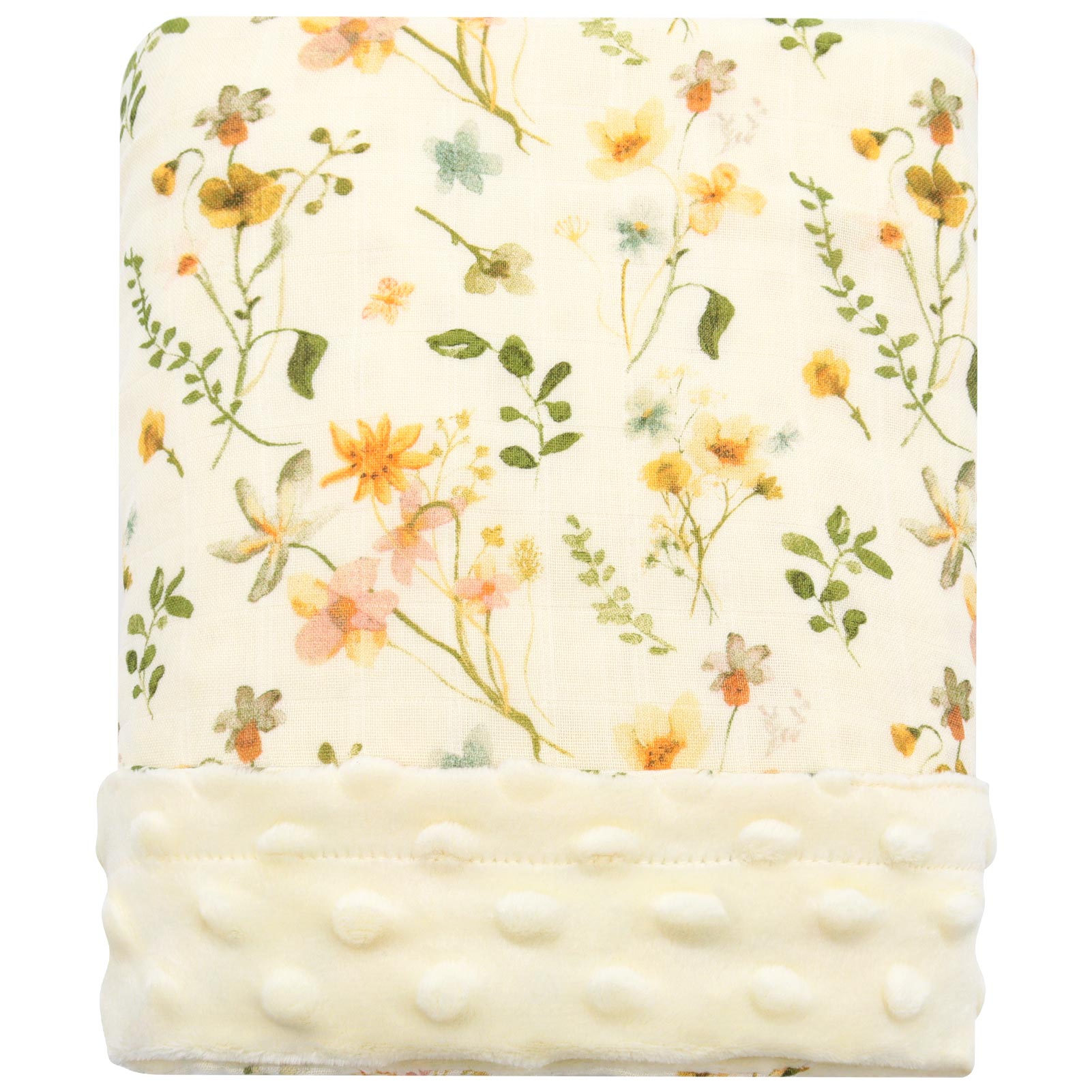 Wildflower Meadow - Baby Muslin Minky