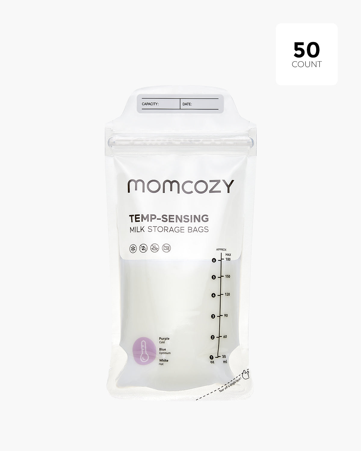 Momcozy breastmilk storage bags 50 count