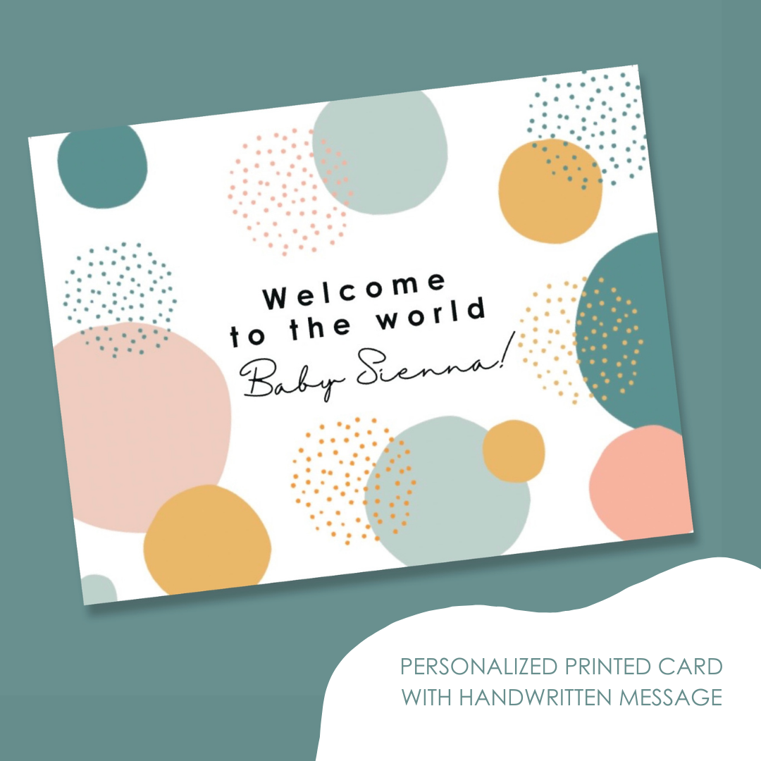 Personalized Greeting Card - With Handwritten Message - Bubbadue