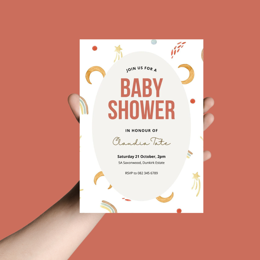 Digital Baby Shower Invites - Bubbadue