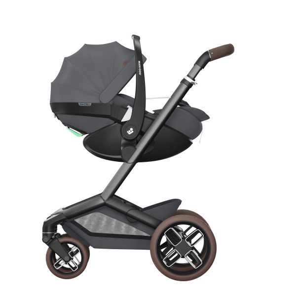 Fame Travel System: Fame Stroller + Pebble 360 Pro Car Seat + Fame Carrycot - Twillic Graphite