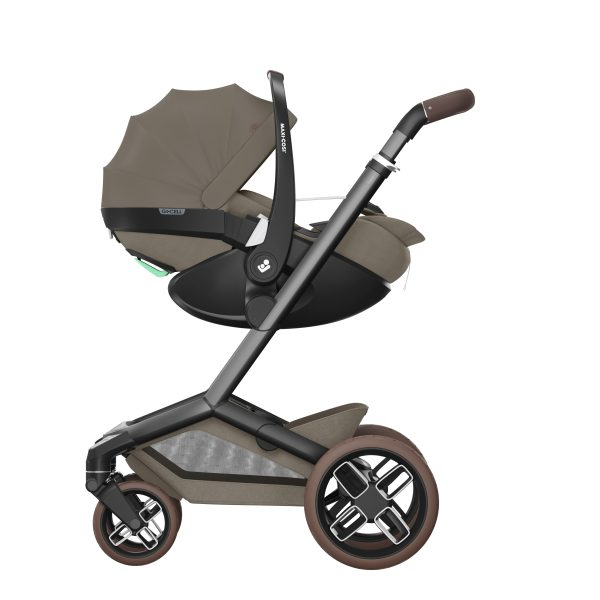 Fame Travel System: Fame Stroller + Pebble 360 Pro Car Seat + Fame Carrycot - Twillic Truffle