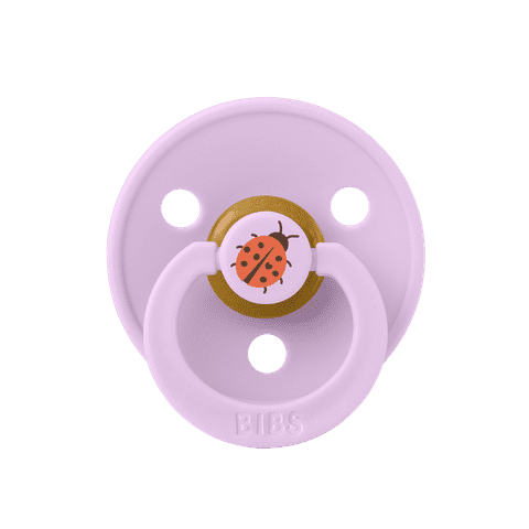 BIBS Studio Ladybug Pacifiers / Dummies - Violet Sky