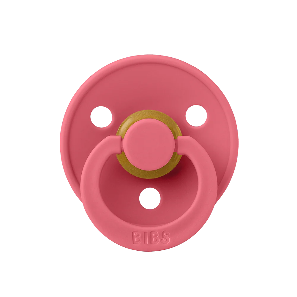 BIBS Colour Pacifiers / Dummies - Coral