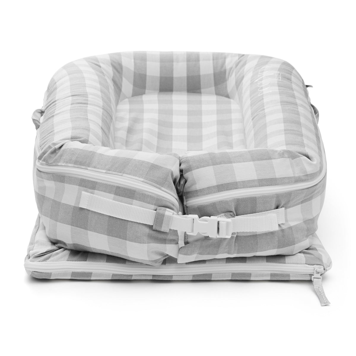 Deluxe+ Spare Cover - Stone Gingham - Bubbadue