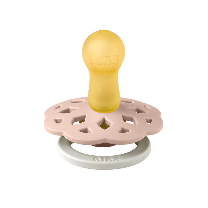 BIBS Boheme Night Glow Pacifiers / Dummies - Blush - Bubbadue