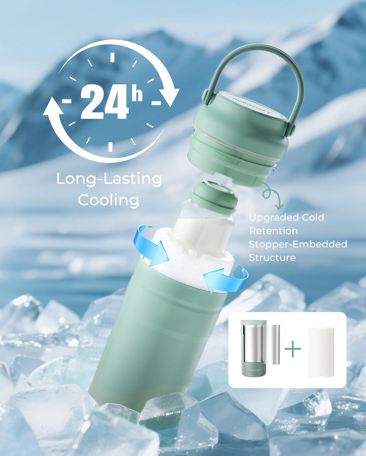 Momcozy milk cooler dual layer insulation