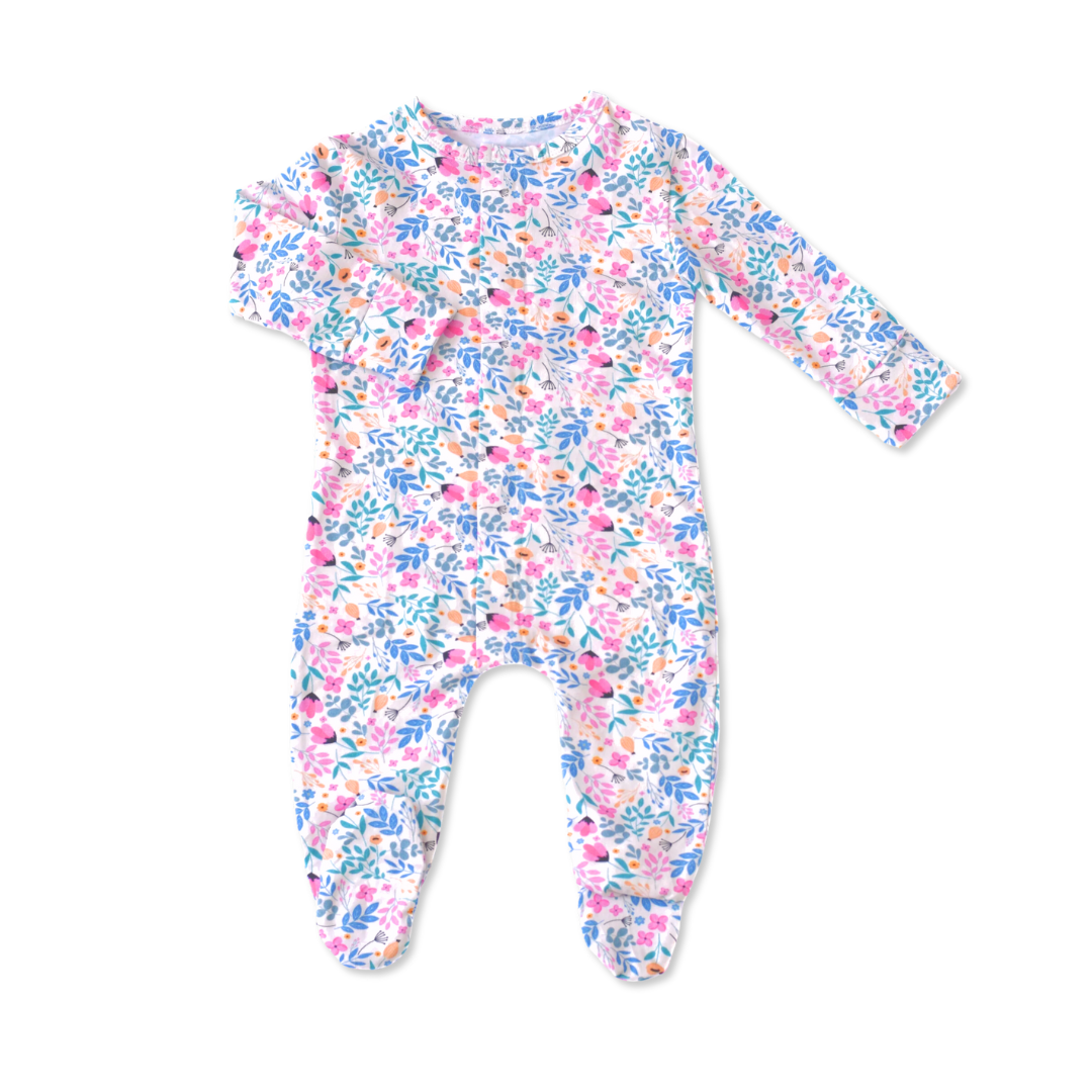 Magnetic Baby Romper - Flower - Bubbadue