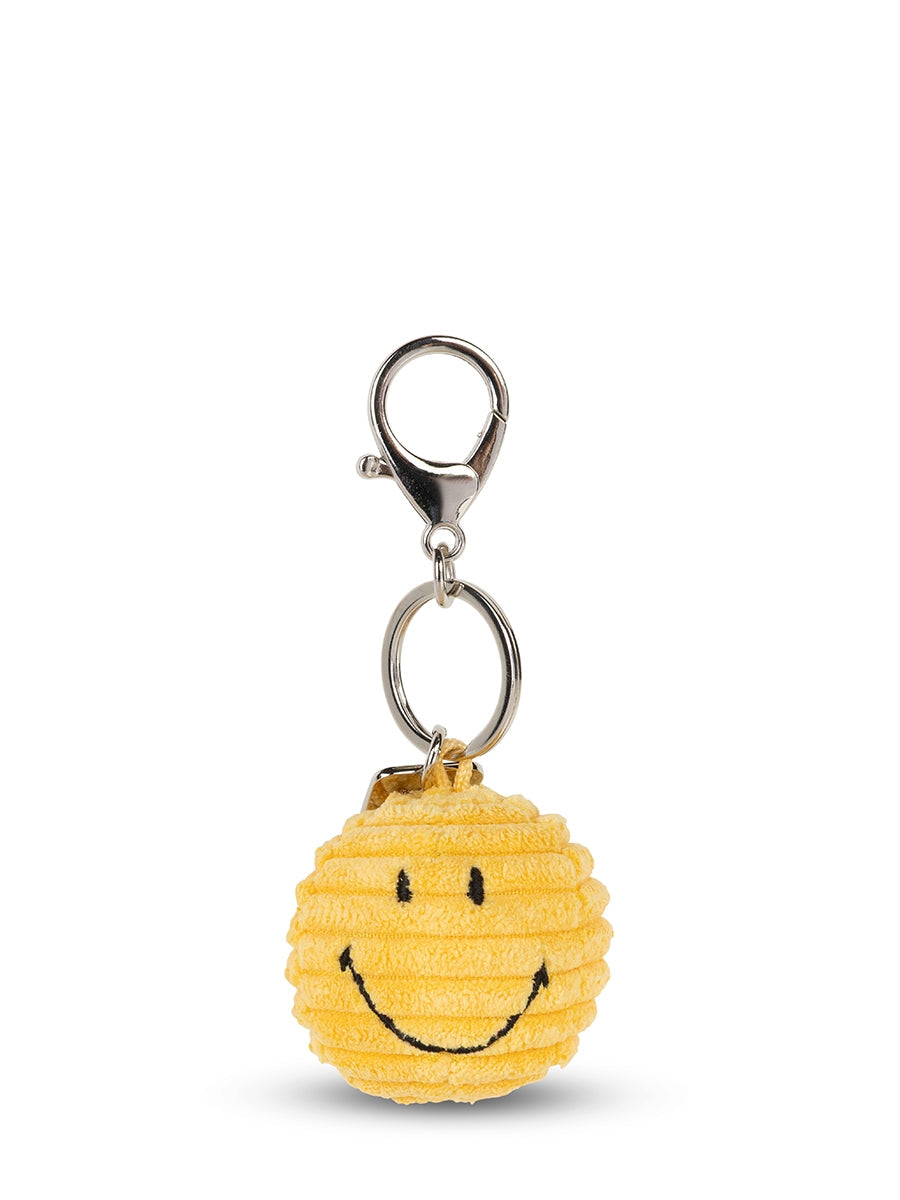 Smiley ECO Corduroy Keychain (4.5cm) - Yellow