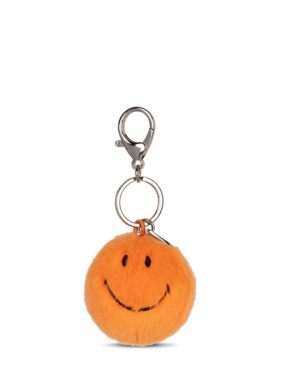 Smiley ECO Fuzzy Keychain (5.5cm) - Orange